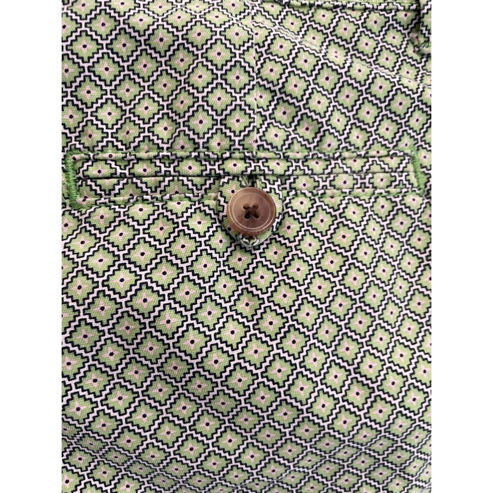 Gap Shorts Size 4R Green Summer Print Women Geometric Chino 100% Cotton Casual - Picture 6 of 9